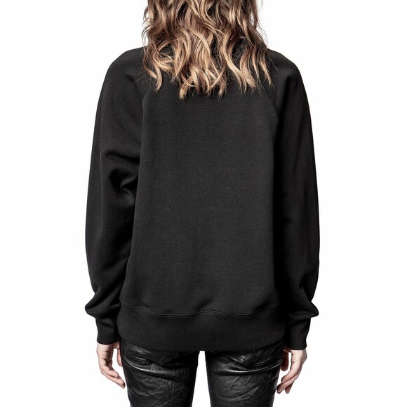 Zadig & Voltaire Upper Brode Skull Sweatshirt Pullover Top Embroidered S 215029 - Picture 2 of 7